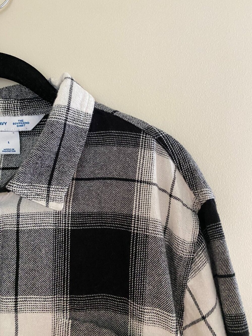 Black and White Boyfriend Flannel
